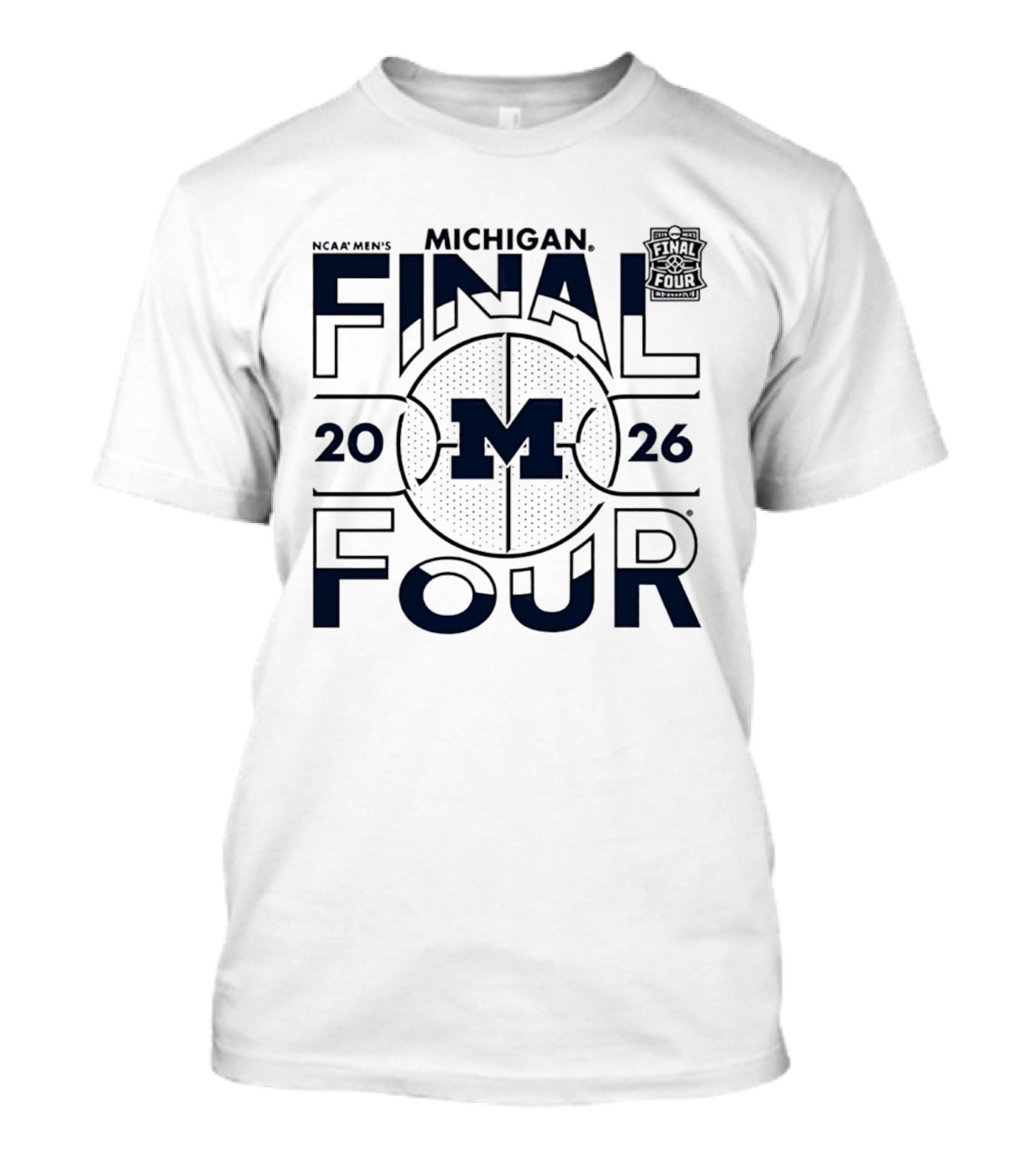 NCAA Men's Michigan 2026 Final Four Basketball T-Shirt