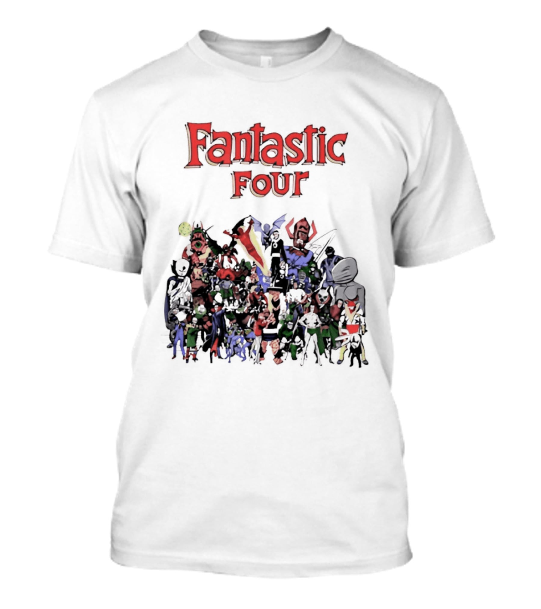 Fantastic Four Comic Characters Assembly T-Shirt