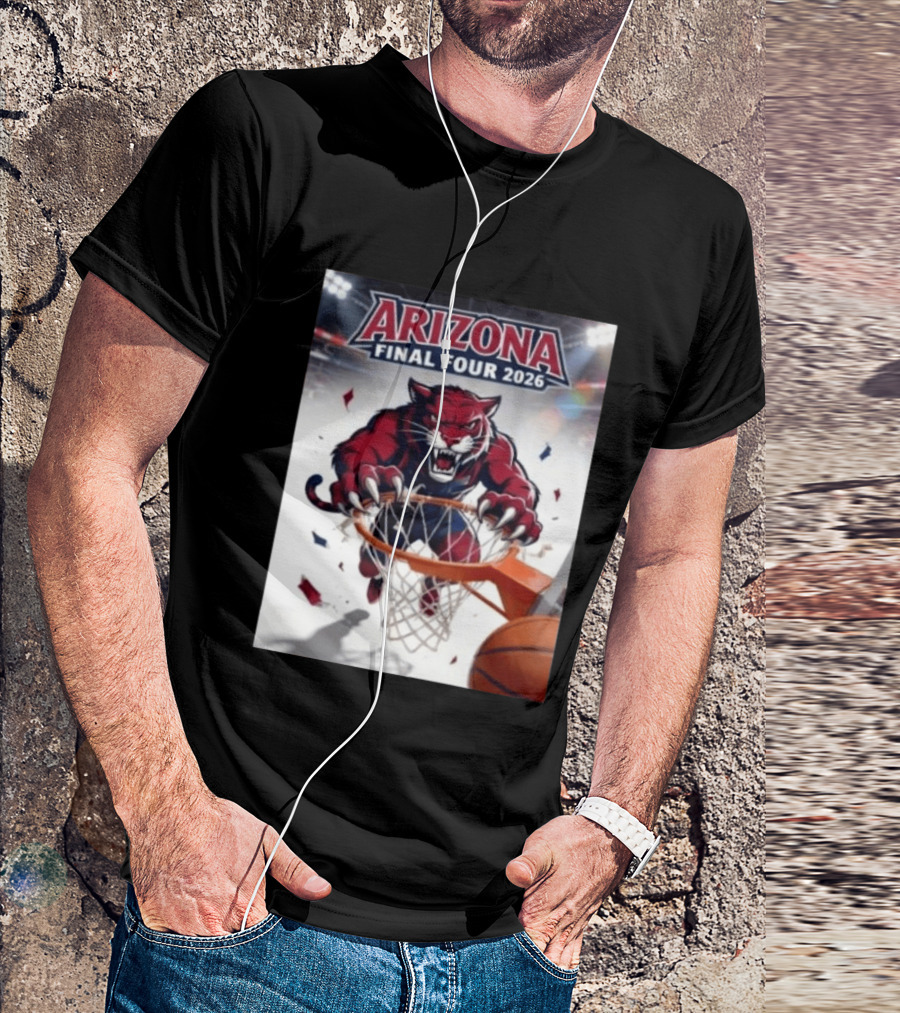 Arizona Wildcats Final Four 2026 Basketball Game Day Wildcat T-Shirt