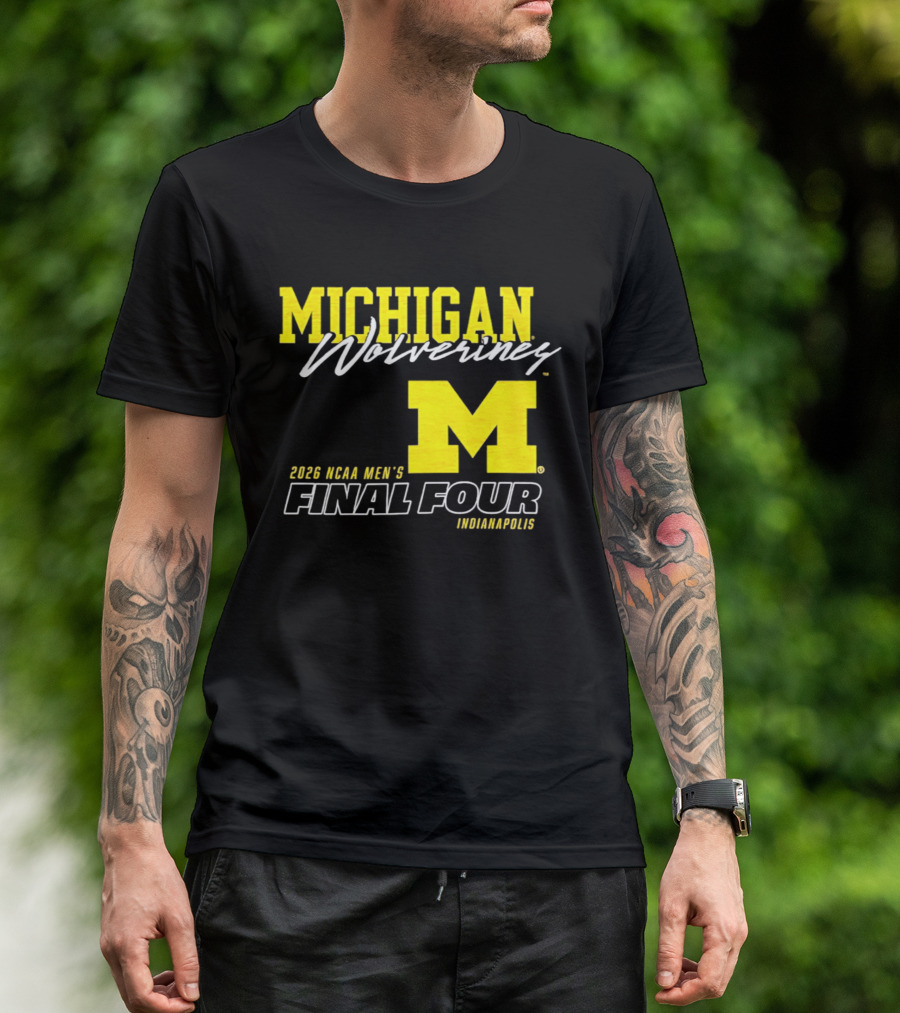 Michigan Wolverines 2026 NCAA Men's Final Four Indianapolis T-Shirt