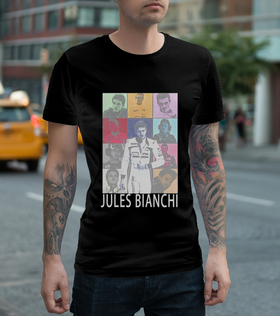 Jules Bianchi Legend The Eras Tour QNet Marussia Racing Hero Remembered T-Shirt