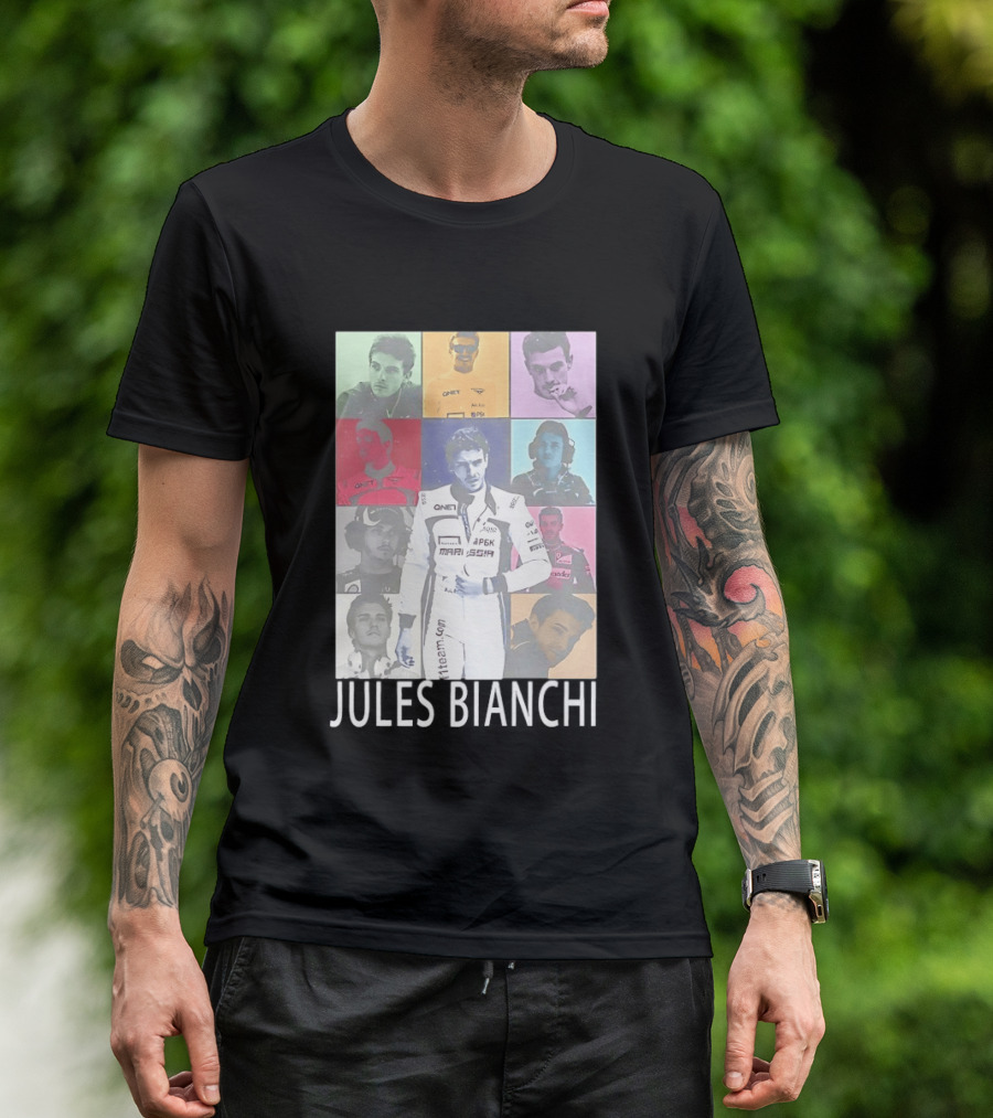 Jules Bianchi Legend The Eras Tour QNet Marussia Racing Hero Remembered T-Shirt