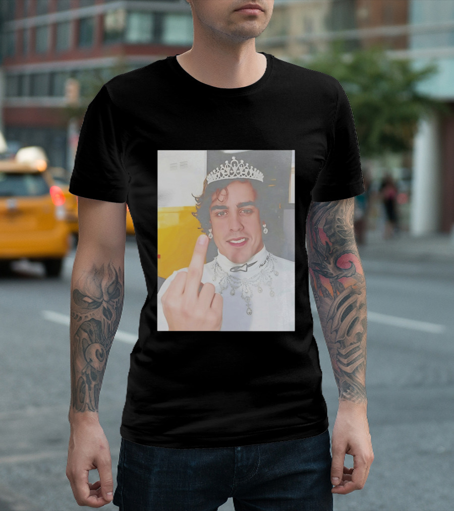 King Fernando Alonso Gesture Crown Jewel Humor T-Shirt