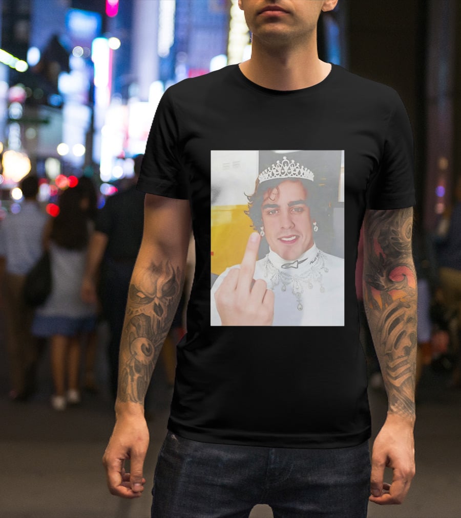 King Fernando Alonso Gesture Crown Jewel Humor T-Shirt