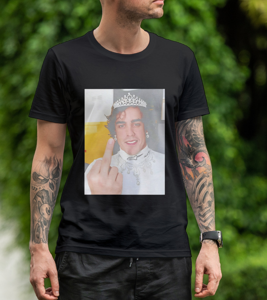 King Fernando Alonso Gesture Crown Jewel Humor T-Shirt