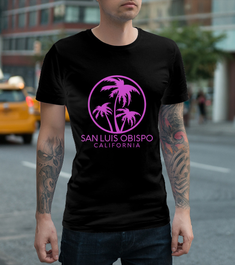 San Luis Obispo California Coconut Trees Pismo Beach Palms T-Shirt
