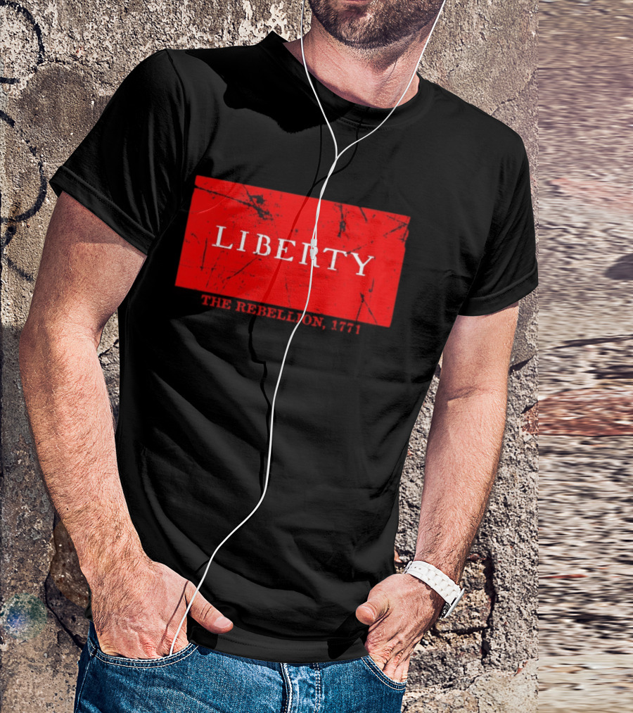 Liberty The Rebellion 1771 Red Distressed Look T-Shirt