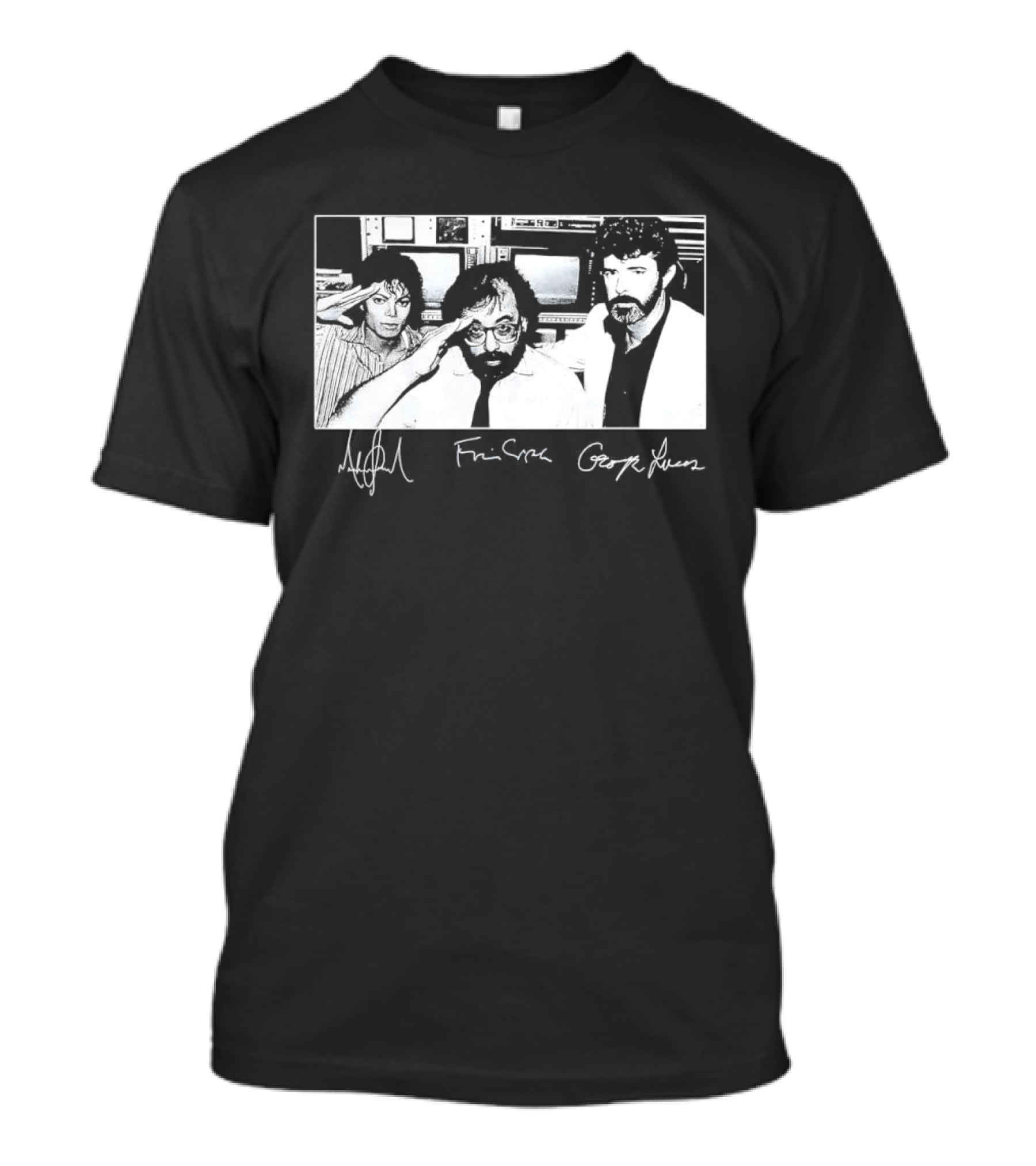 M Jackson Francis Ford Coppola George Lucas Signatures T-Shirt