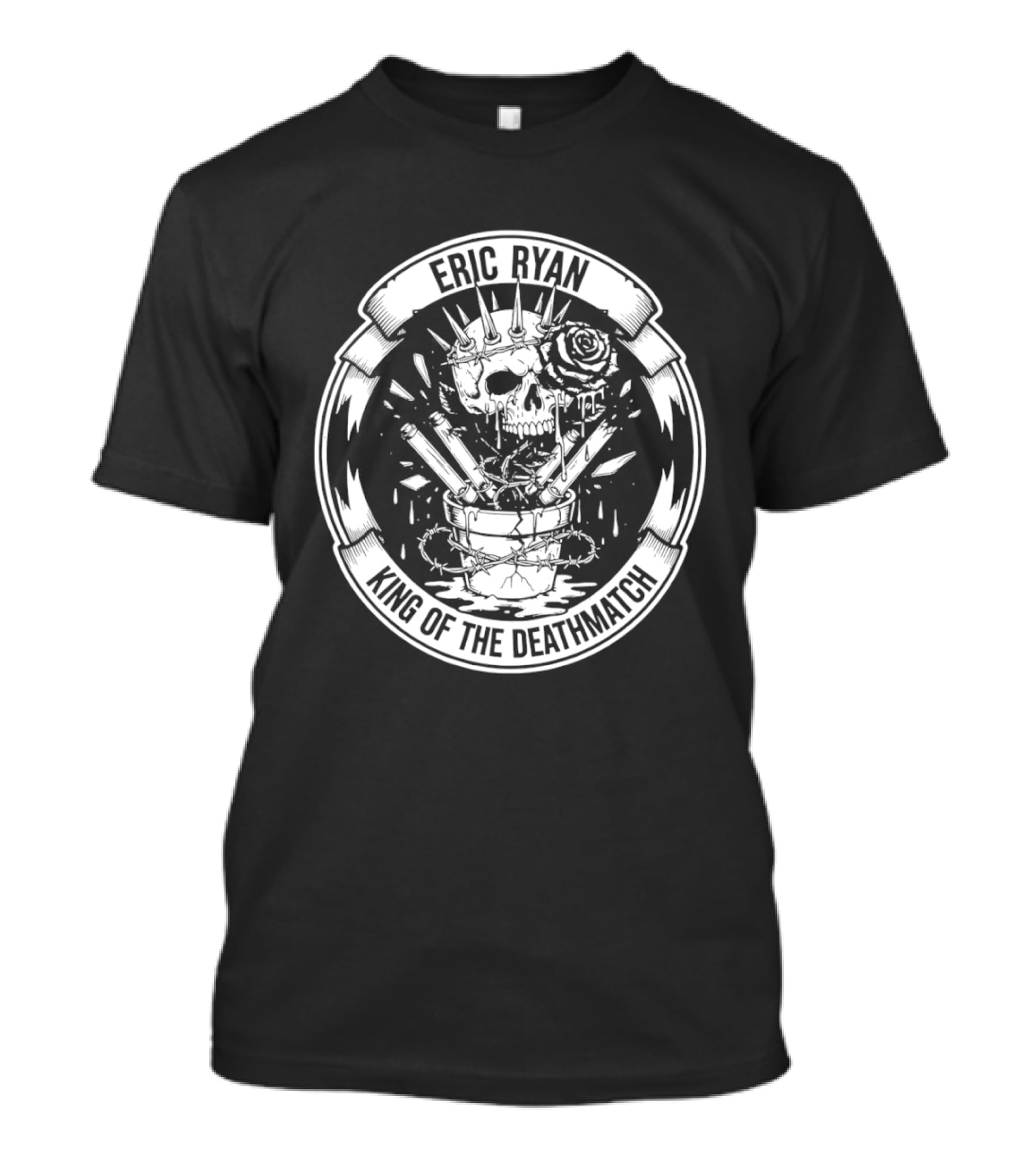 Eric Ryan Skull Rose King Of The Deathmatch T-Shirt
