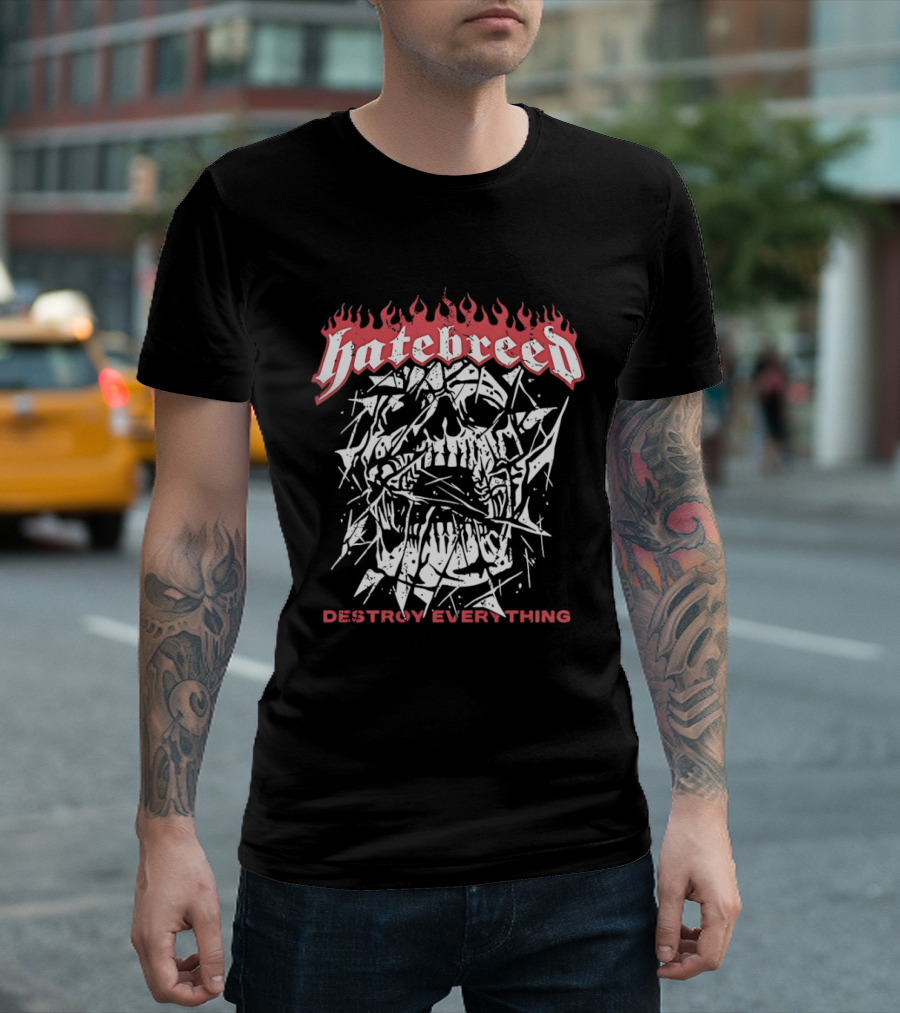 Hatebreed Skull Destroy Everything Hardcore T-Shirt
