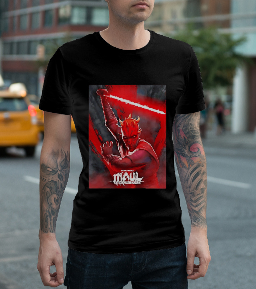 Star Wars Maul Shadow Lord Darth Maul Lightsaber T-Shirt