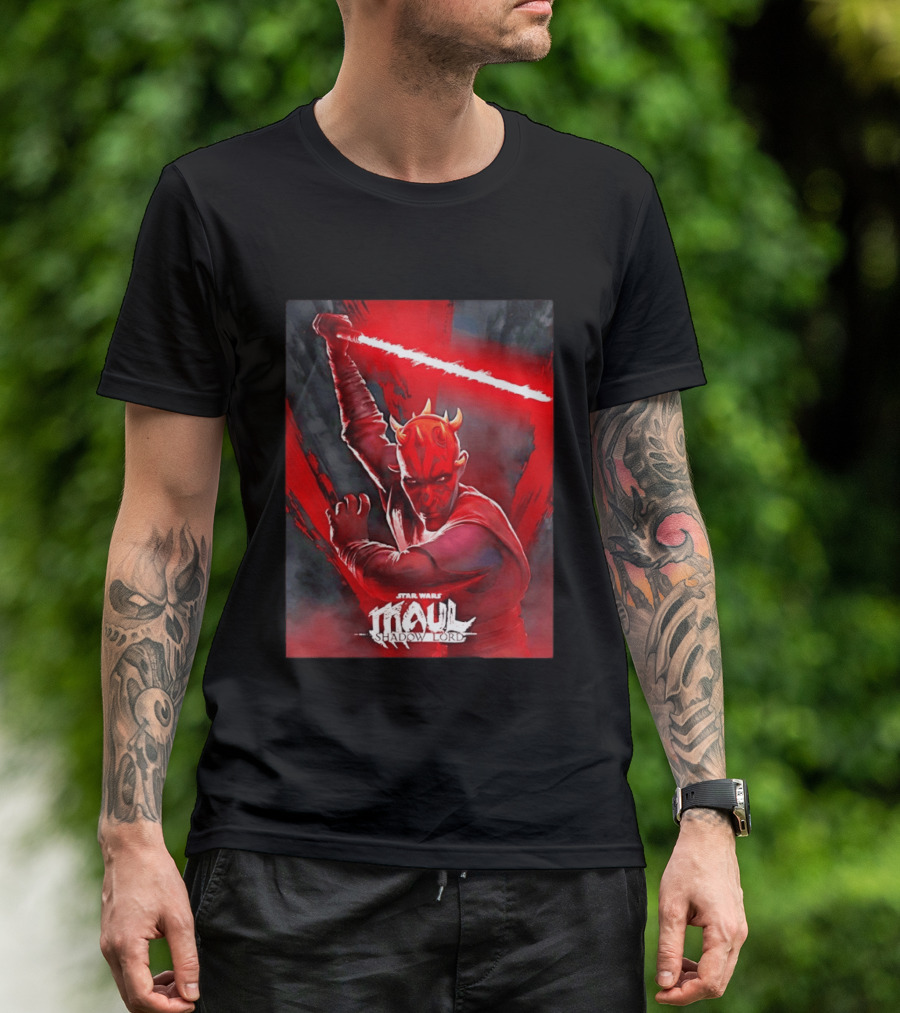 Star Wars Maul Shadow Lord Darth Maul Lightsaber T-Shirt