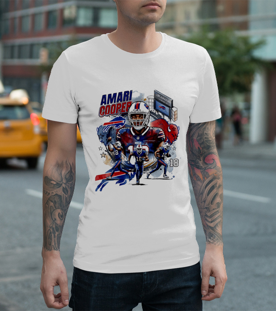 Amari Cooper Football 18 Stadium Buffalo Bills T-Shirt