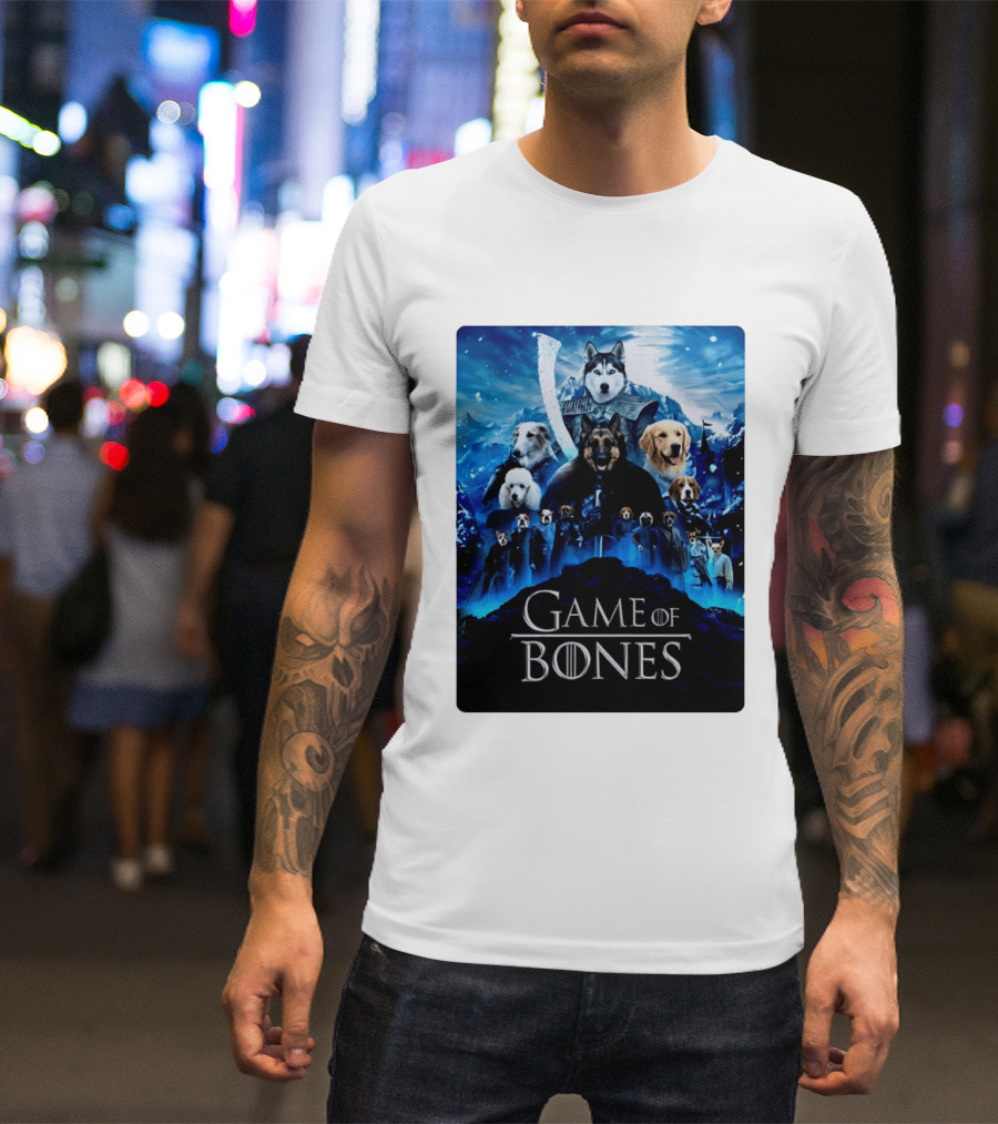 Game Of Bones Dogs Adventure With Thrones And Winter Canines T-Shirt