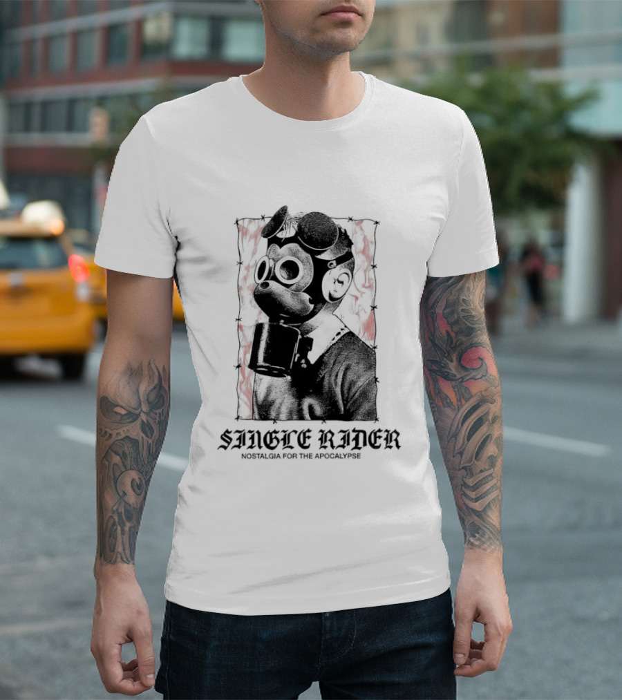 Smoke Rides Walt Disney's Gas Mask Nostalgia For The Apocalypse Halloween T-Shirt