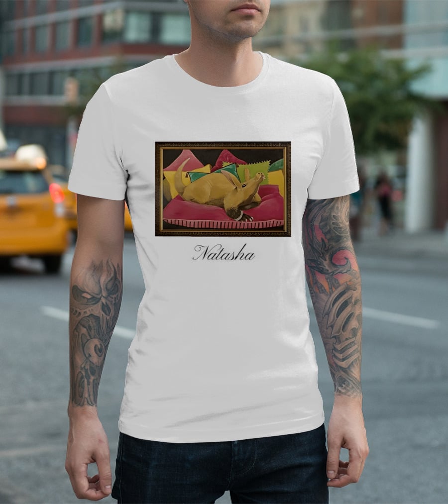 Natasha Painting Photo Flame Armadillo On Pillows Framed T-Shirt