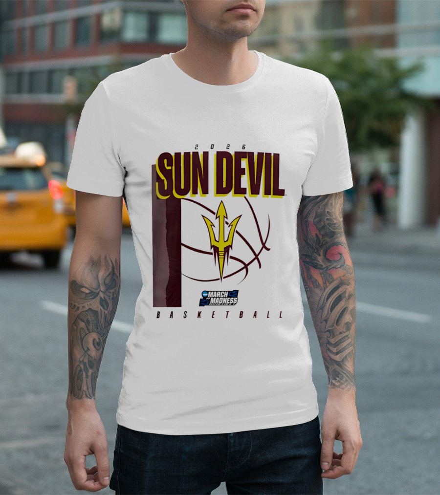 Arizona State Sun Devil Basketball March Madness 2026 T-Shirt
