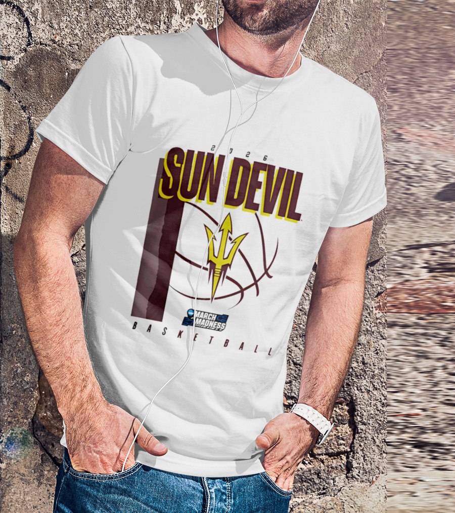 Arizona State Sun Devil Basketball March Madness 2026 T-Shirt