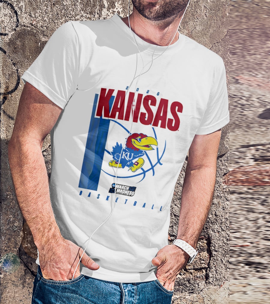 Kansas Jayhawks 2026 NCAA March Madness Basketball T-Shirt