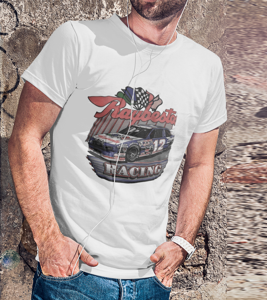 Raybestos Racing 1991 Car No. 12 Checkered Flags T-Shirt