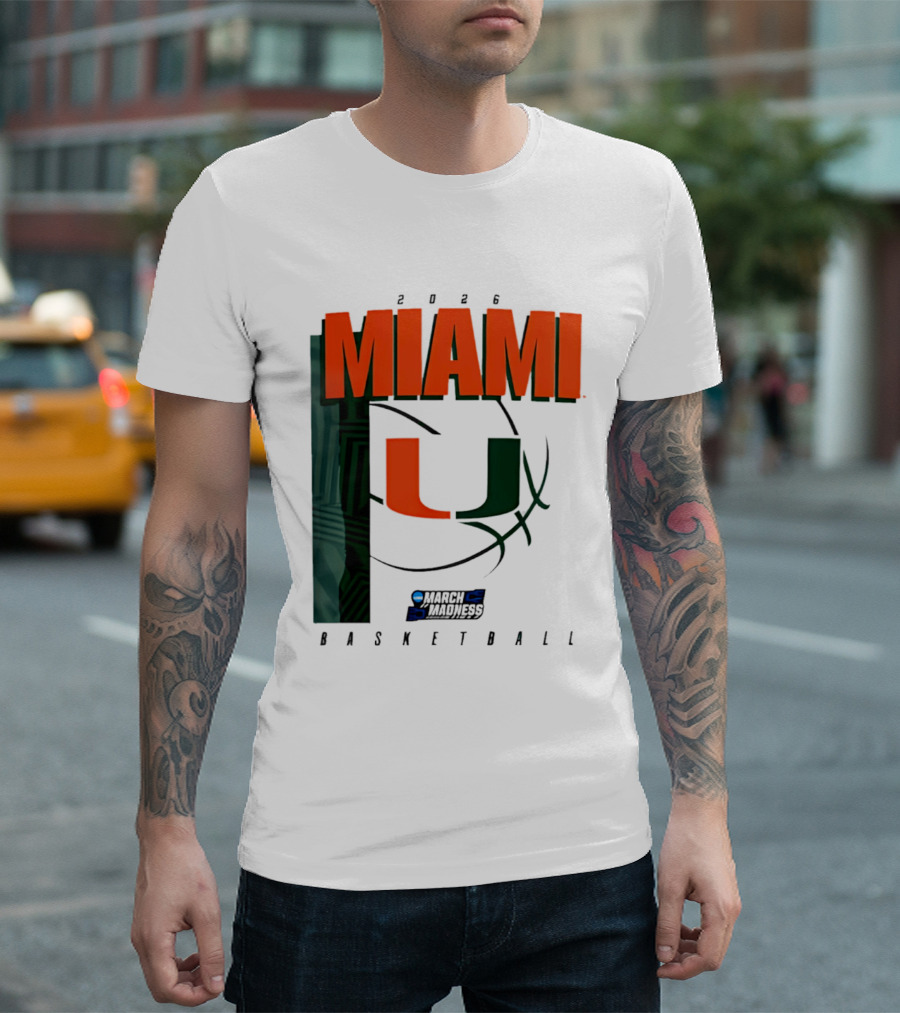 2026 Miami Hurricanes March Madness Basketball NCAA T-Shirt