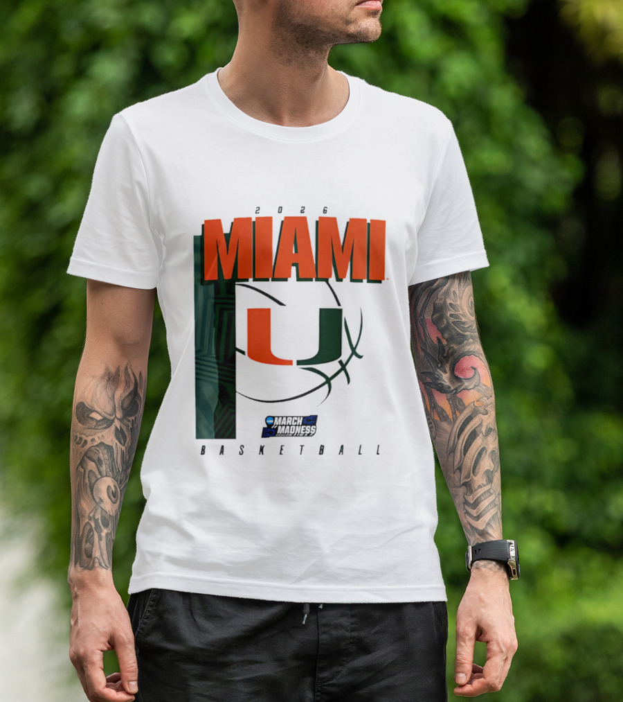 2026 Miami Hurricanes March Madness Basketball NCAA T-Shirt