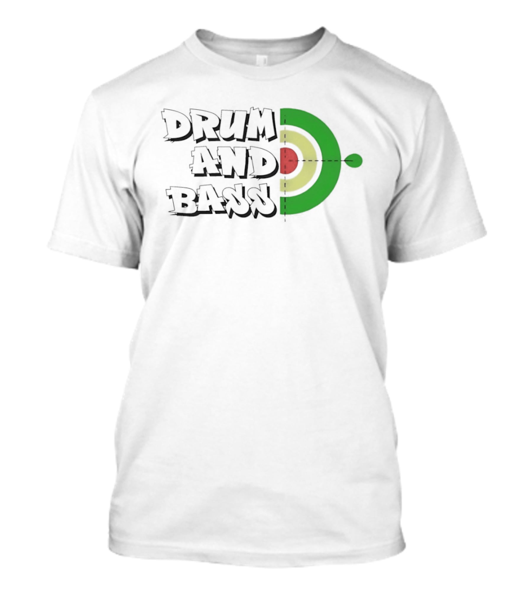 Drum And Bass Reggae Target Green Yellow Red T-Shirt