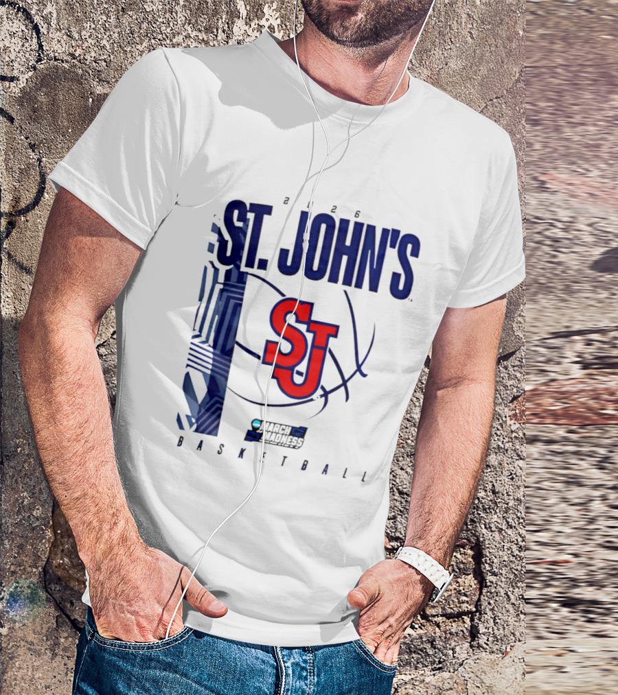 St. John's Red Storm NCAA 2026 March Madness Basketball SJ T-Shirt