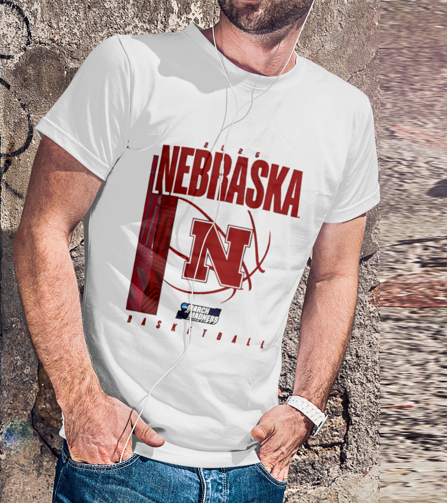 Nebraska Huskers 2026 March Madness Basketball NCAA T-Shirt