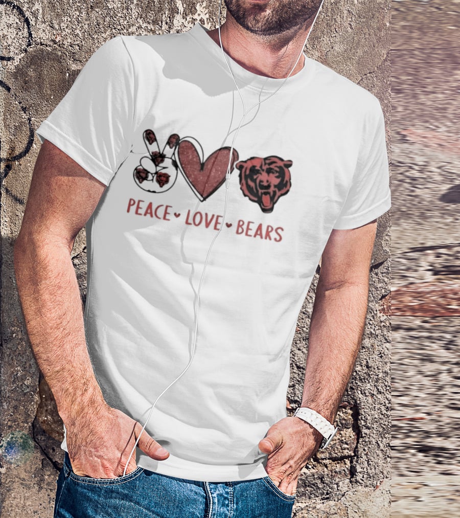Peace Love Chicago Bears T-Shirt