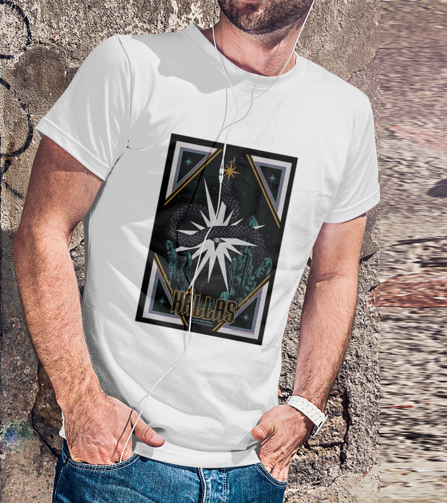 Hällas Berlin Germany Heimathafen Neukölln Tour March 21 2026 Star Snake Eye Crystals T-Shirt