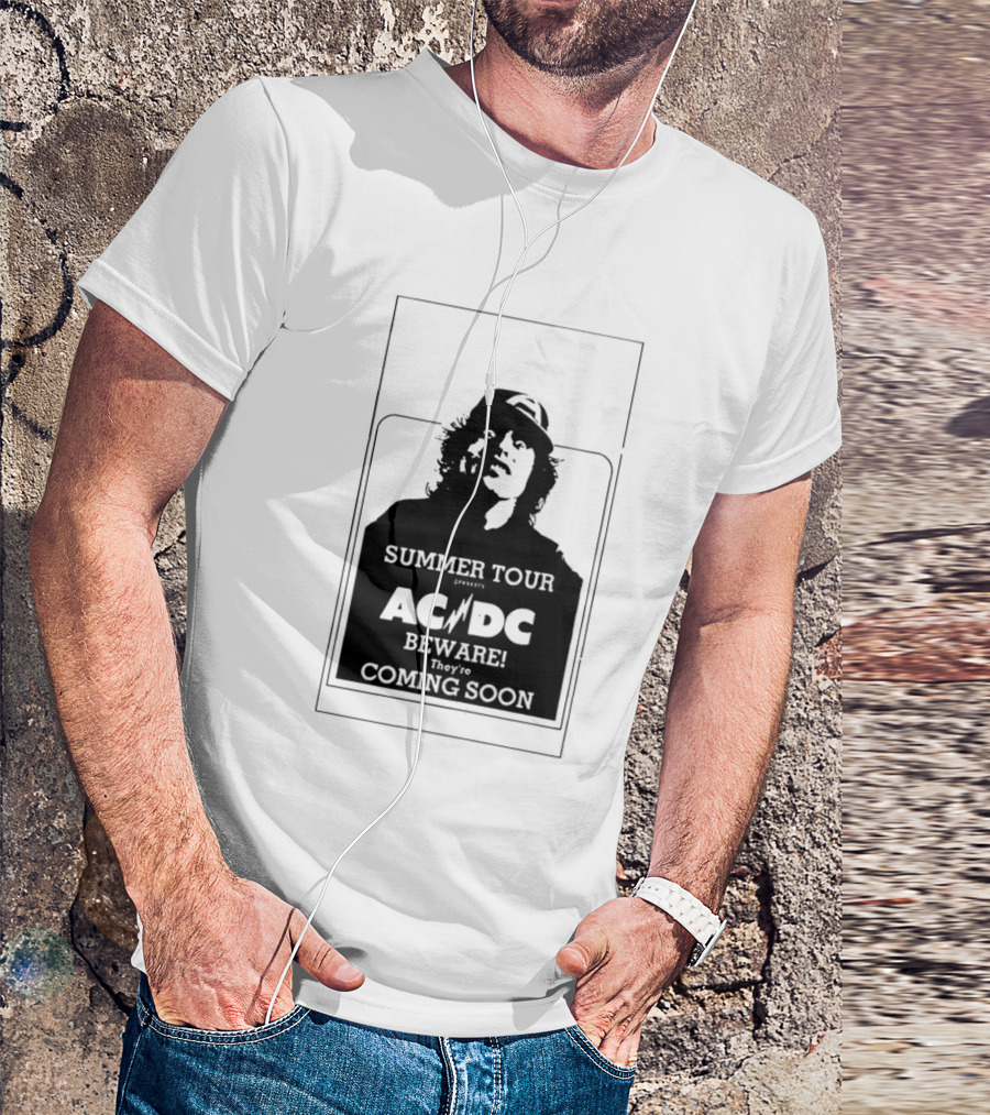 AC DC Summer Tour Beware Coming Soon T-Shirt