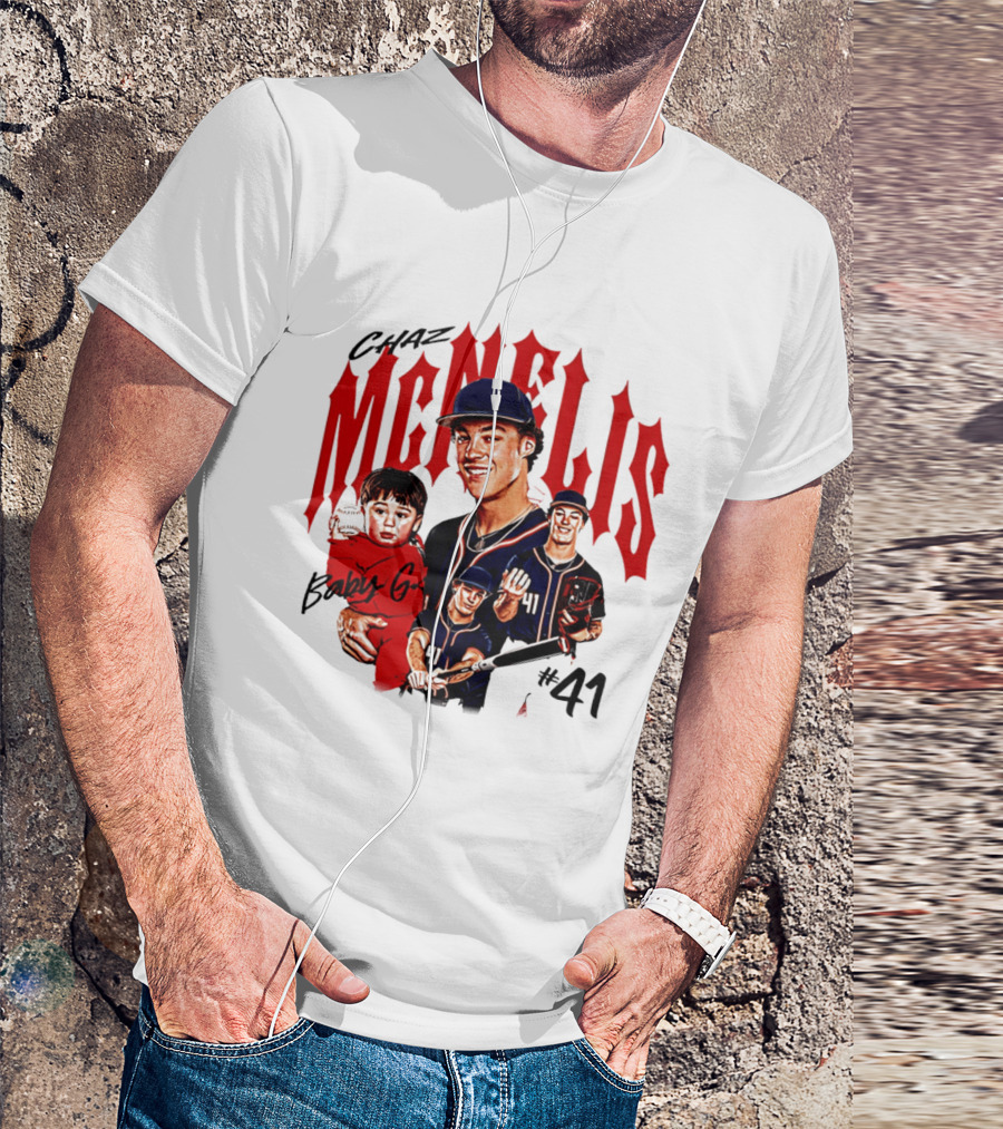 Chaz McNelis Baby G Arizona Baseball Player #41 Collage T-Shirt