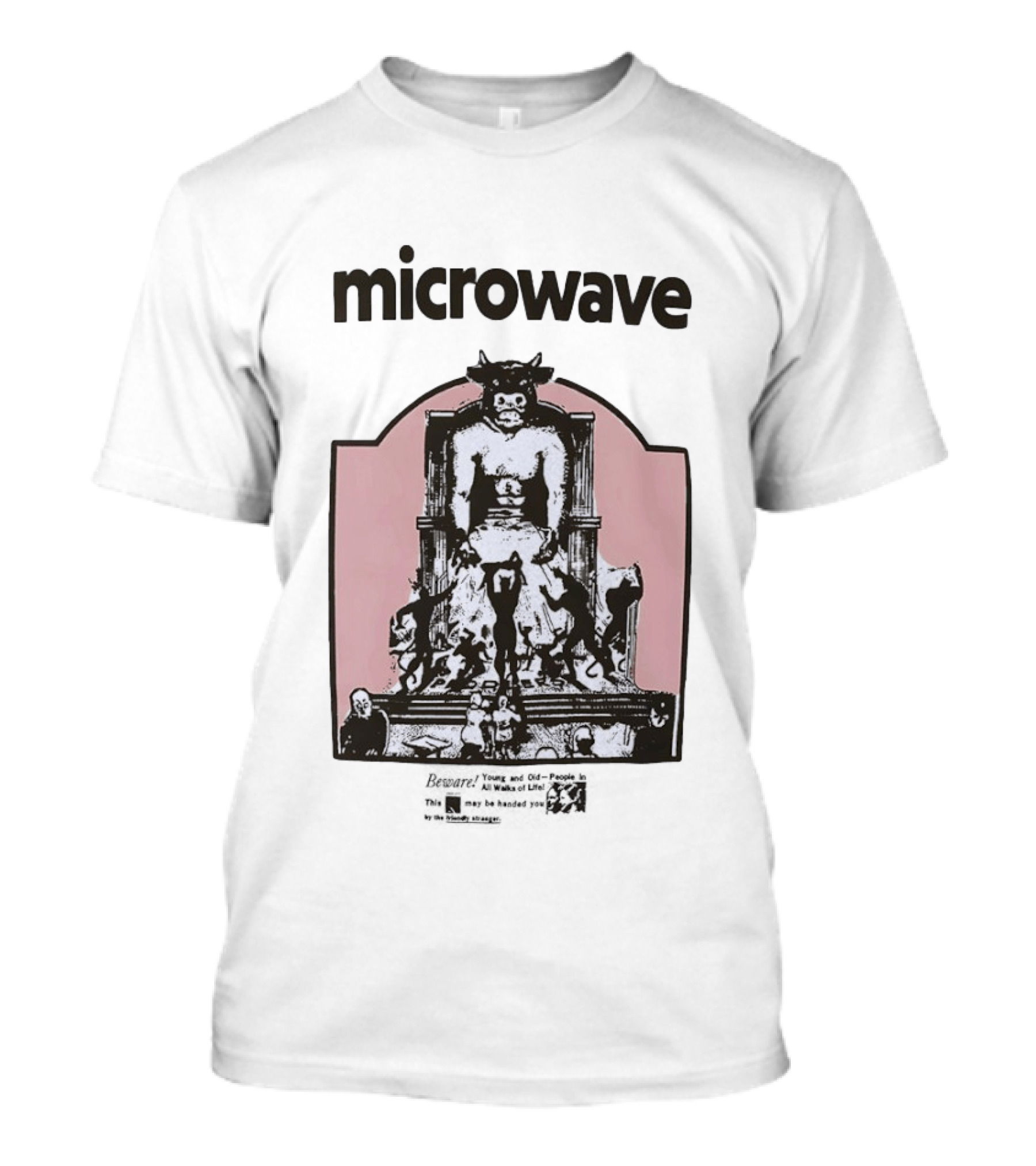 Cow On Throne Microwave Let's Play Marshall Law Magazine T-Shirt