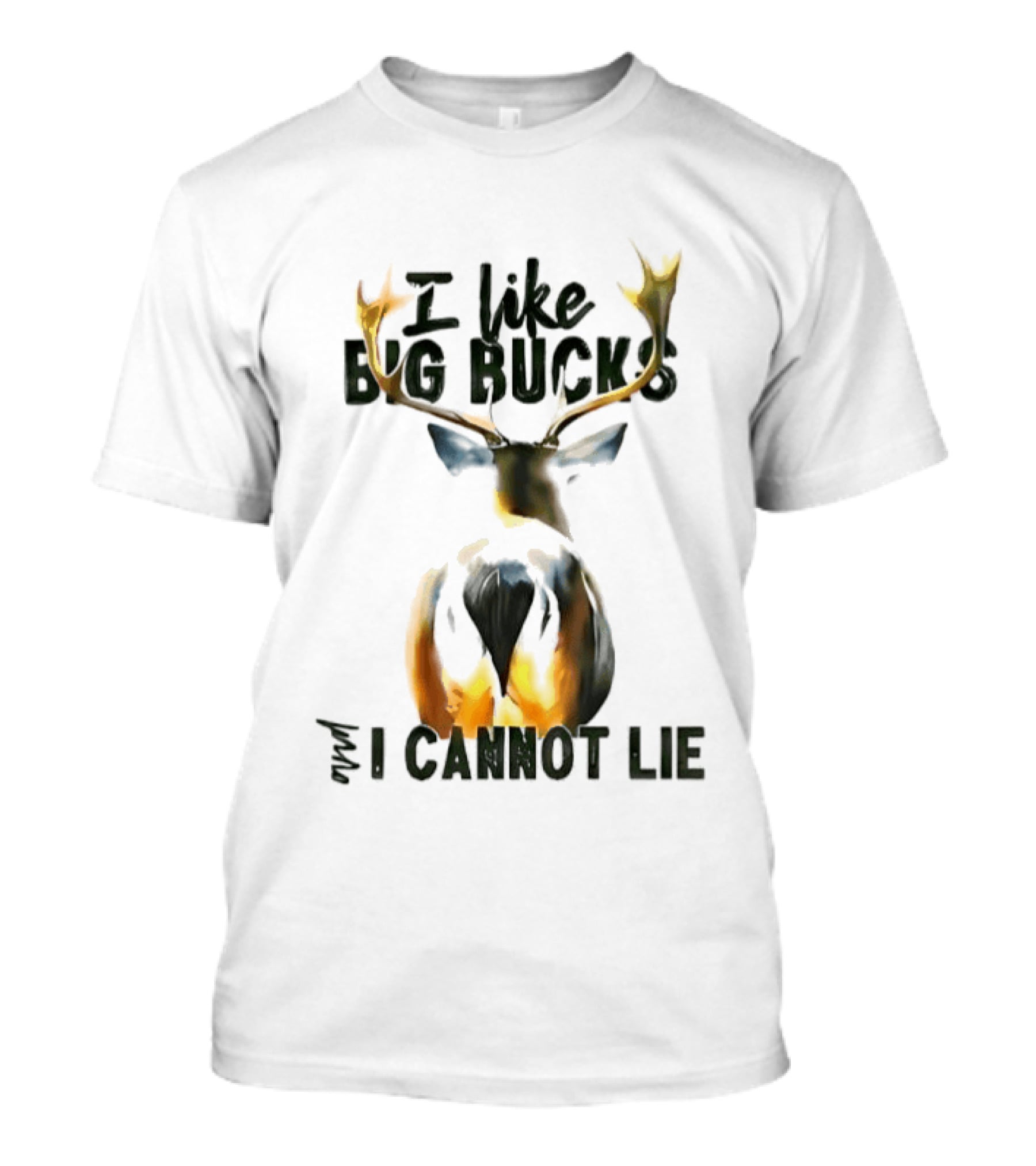 I Like Big Bucks I Cannot Lie Deer Antlers T-Shirt