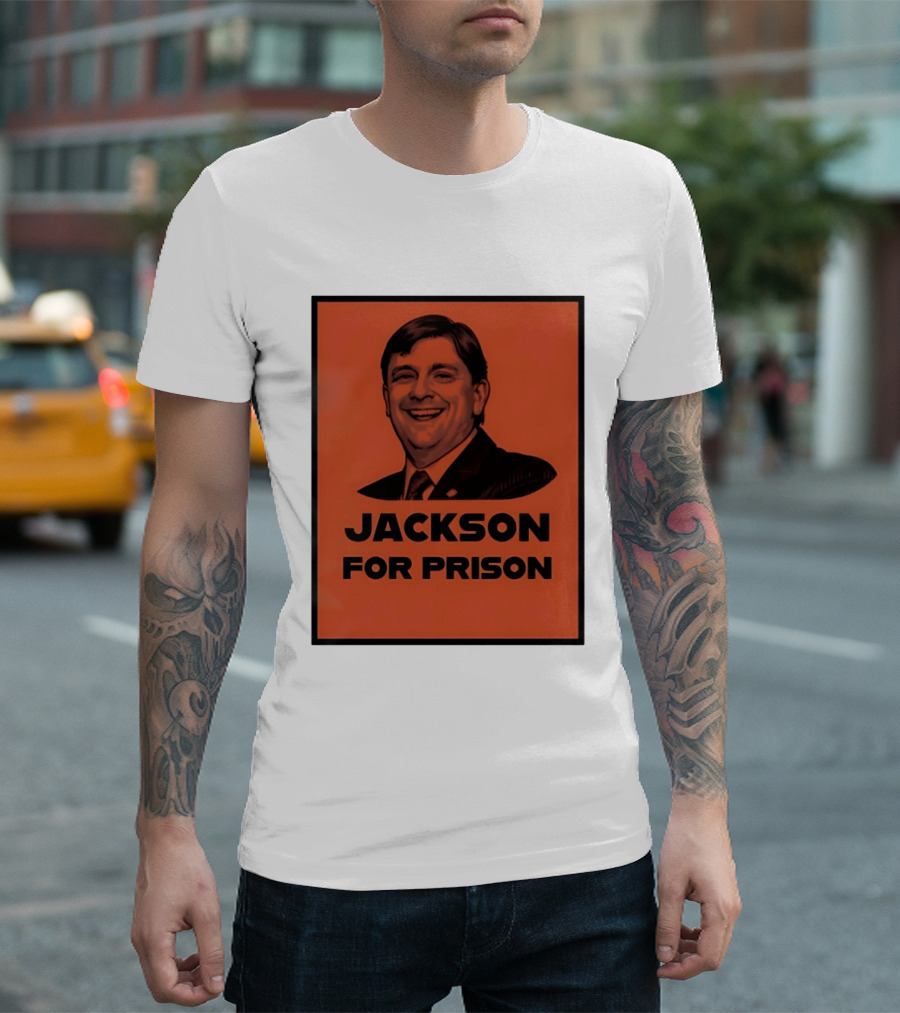 Jackson For Prison Political Satire Red T-Shirt