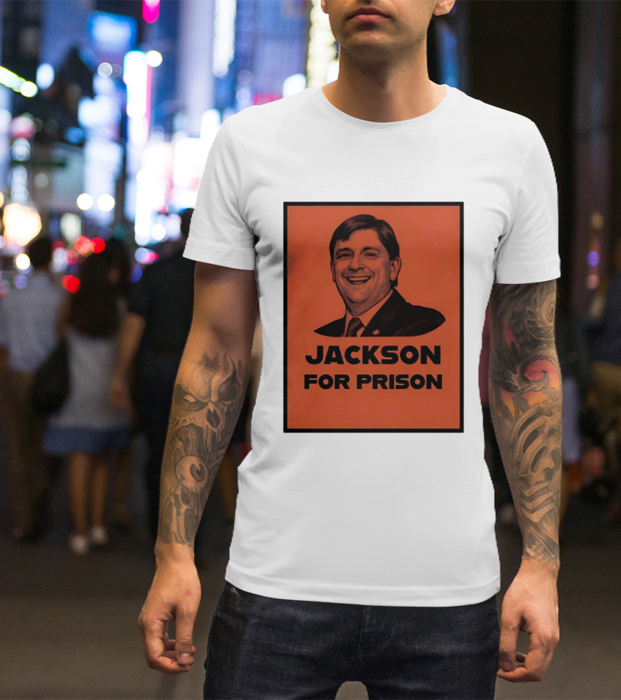 Jackson For Prison Political Satire Red T-Shirt