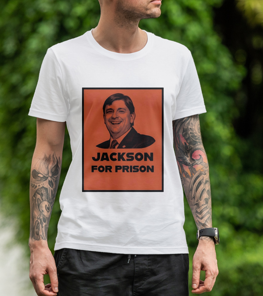Jackson For Prison Political Satire Red T-Shirt