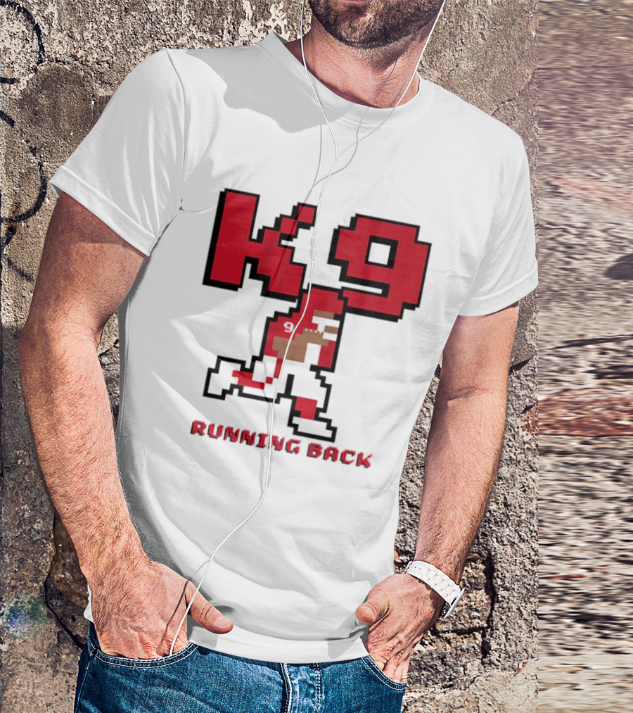 Kenneth Walker III K9 Running Back Pixel Art Kansas City Chiefs T-Shirt