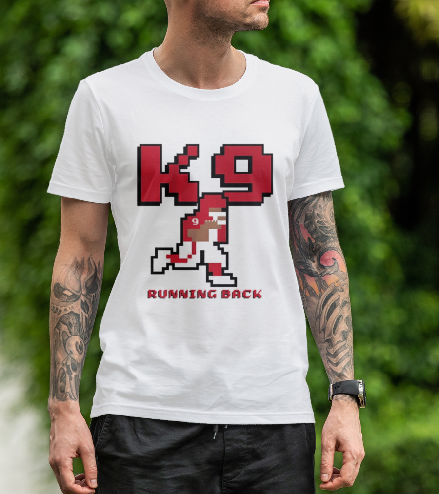 Kenneth Walker III K9 Running Back Pixel Art Kansas City Chiefs T-Shirt