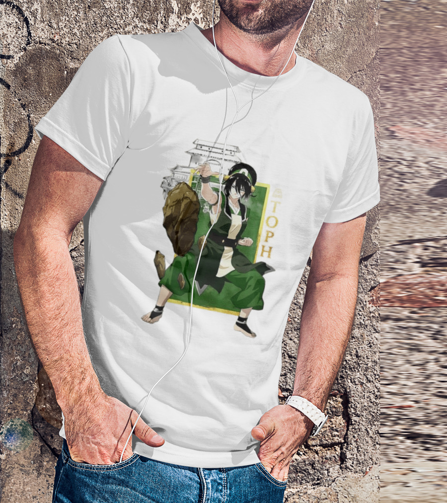Toph Beifong Earthbending Avatar Character Art With Ba Sing Se T-Shirt