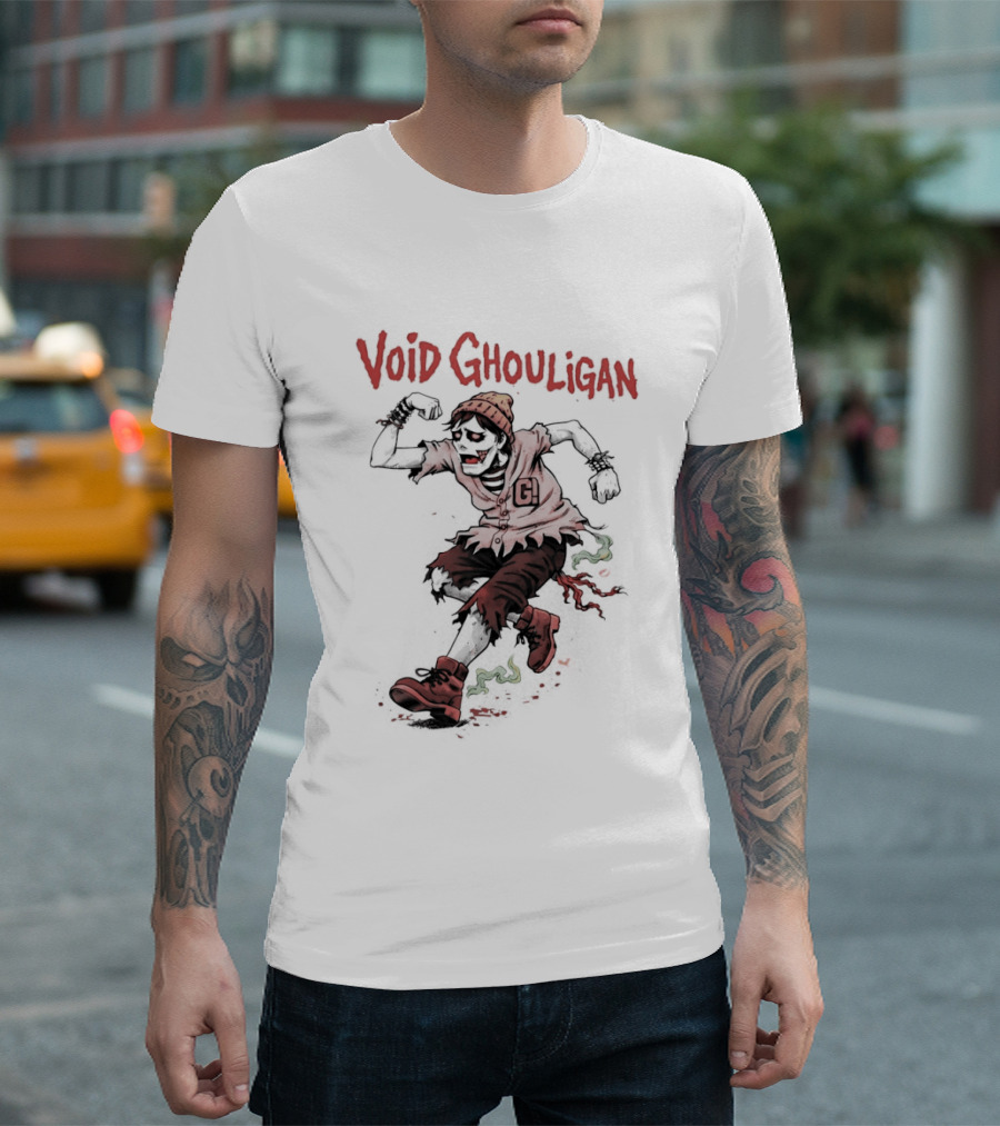 Void Ghouligan Zombie Halloween Character Running T-Shirt