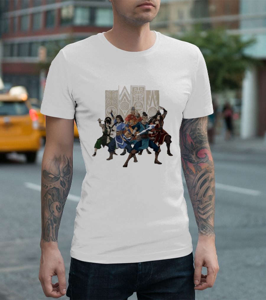 Complex Pop Avatar The Last Airbender Team Avatar Adults First Look T-Shirt