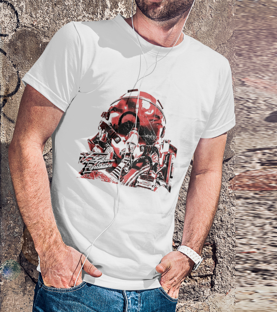 Fly As Eli Fly Above Expectations Fighter Pilot Helmet T-Shirt