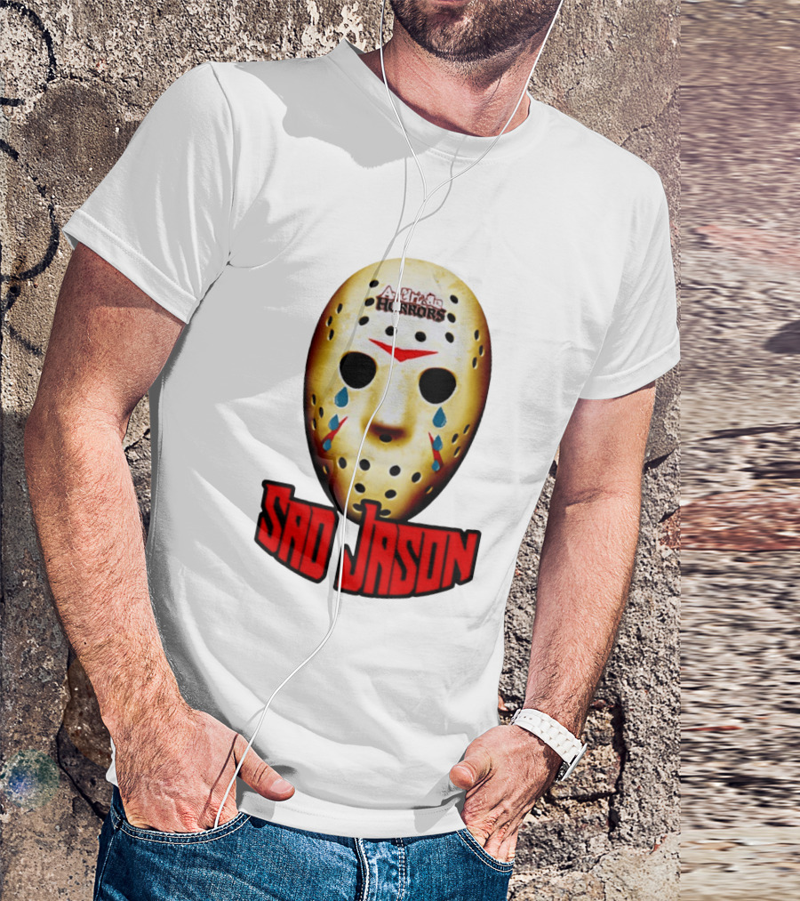 Astros Horrors Sad Jason Voorhees Mask Baseball Tears T-Shirt