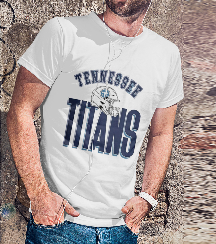 Tennessee Titans Helmet Gameday Couture Fierce Focus Relaxed Fit T-Shirt