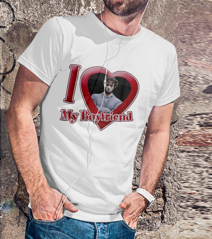 I Love My Boyfriend Will Graham Heart Image T-Shirt