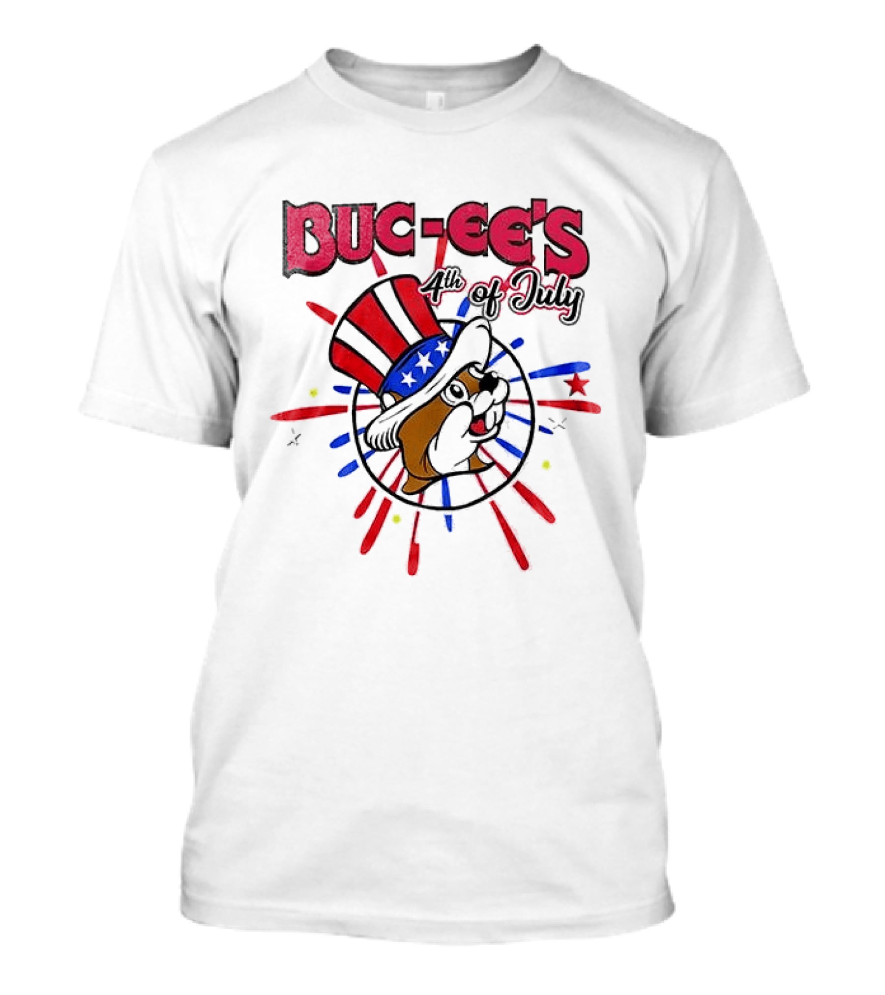 Buc Ee's 4th Of July Celebration Patriotic Beavers And Stars T-Shirt