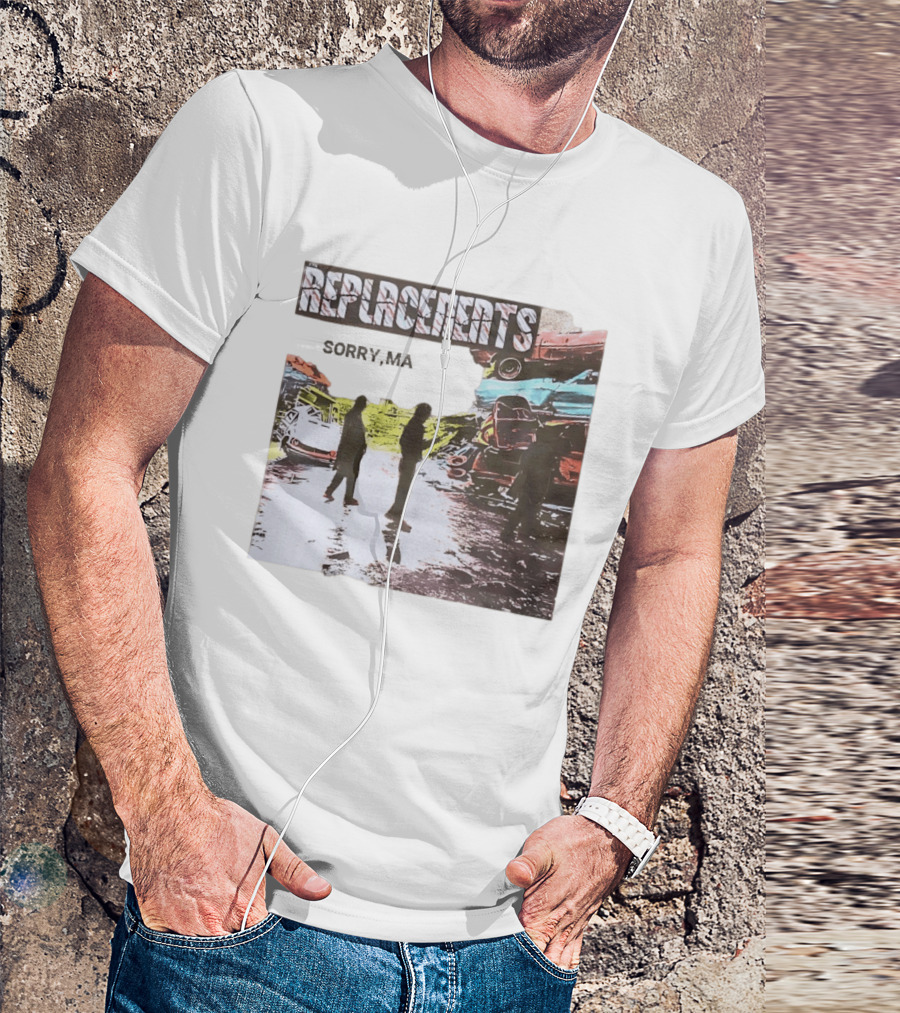 Replacements Sorry Ma Forgot To Take Out The Trash Album Cover Rustic Junkyard Scene T-Shirt