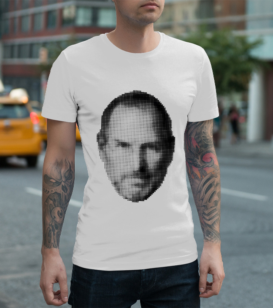 Thinking Differently Steve Jobs Portrait Dot Matrix T-Shirt